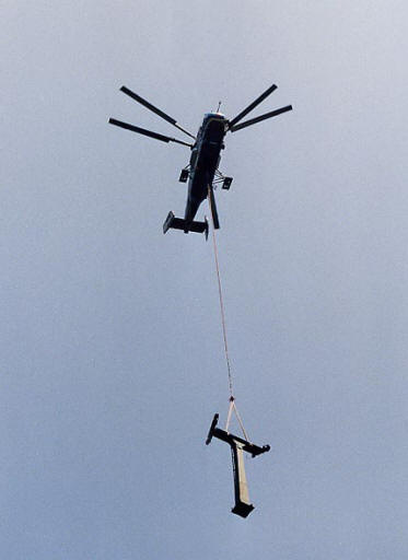 Sesselbahn Hohe Wand, Kamov KA-32T, Lufttransport