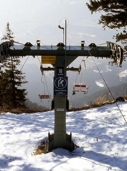 Sesselbahn Hohe Wand, Stütze 18, Bergstation