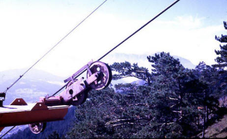 Rollenbatterie Sesselbahn Hohe Wand